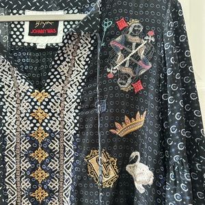 Johnnie Was Long-sleeve Blouse size Medium